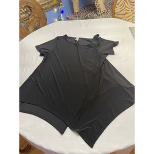 Come N See Black Lagenlook Top Blouse Plus Size 2XL